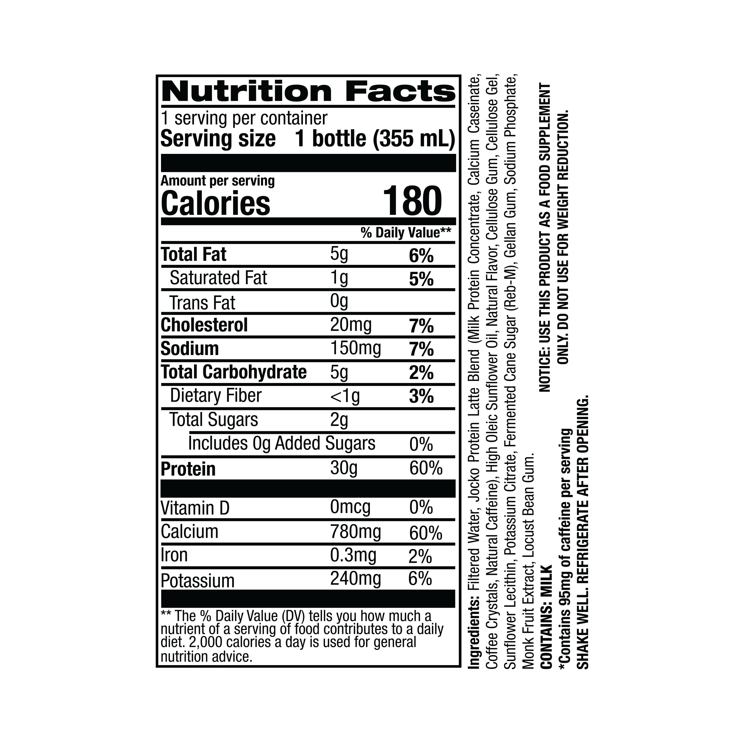 Jocko Fuel label close-up highlighting ingredient and nutrition details for clarity
