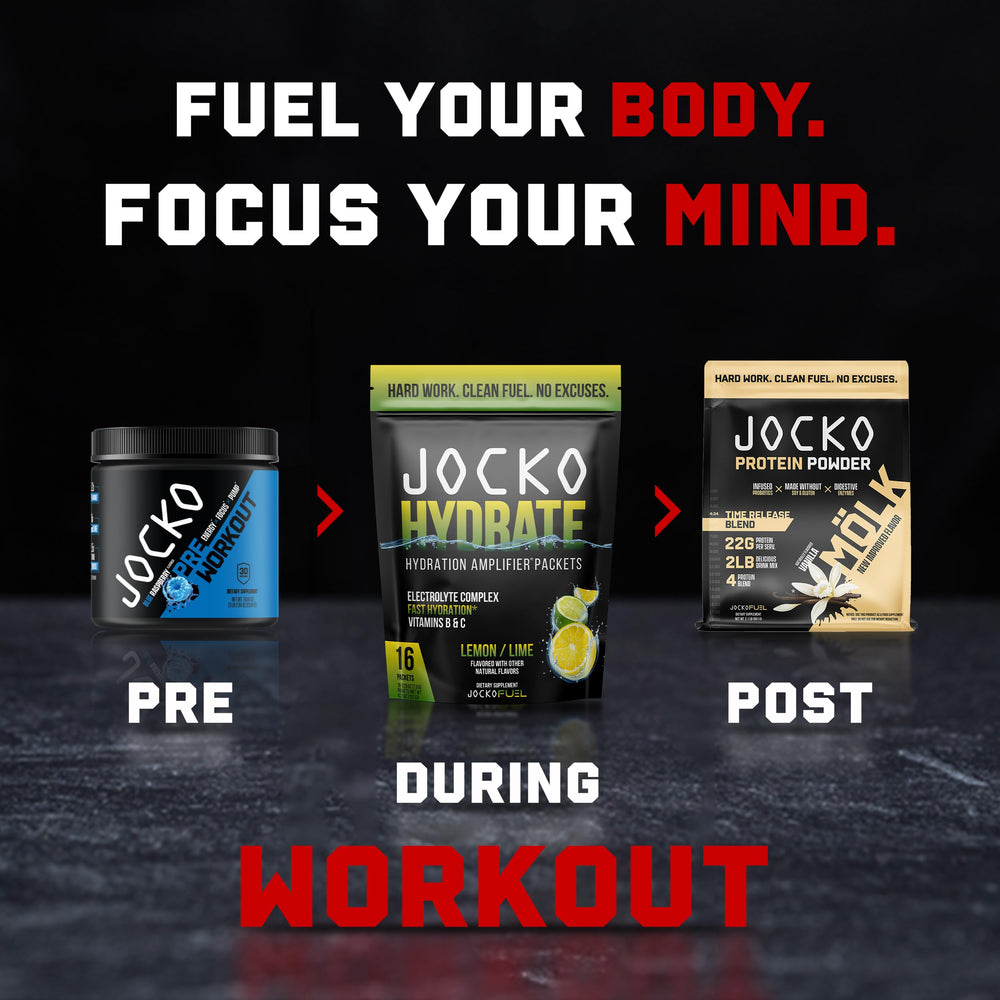 Jocko Fuel lemon lime label and nutrition facts showing ingredient transparency