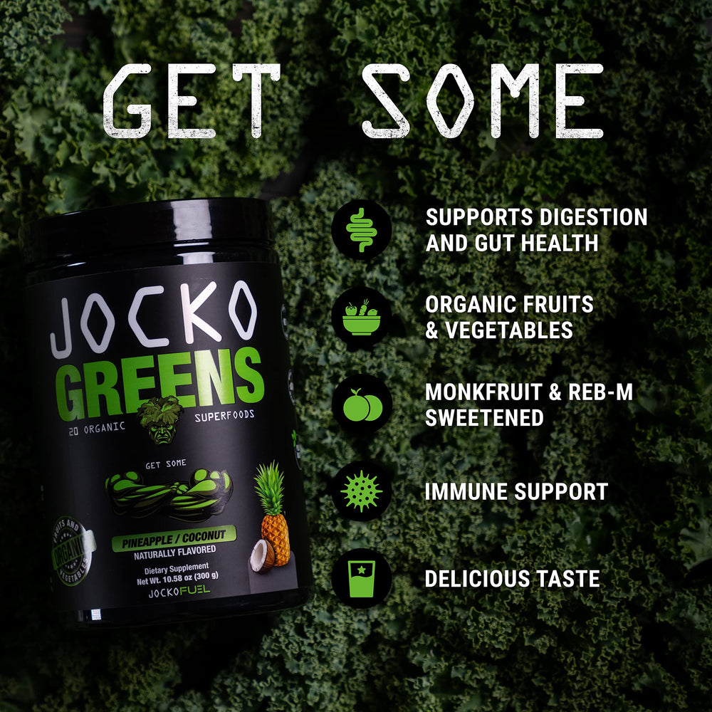 Jocko Fuel mixed drink in glass with pineapple coconut flavor for great taste