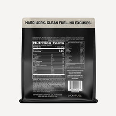 Close-up texture of Jocko Fuel powder showing mixability and smooth mouthfeel