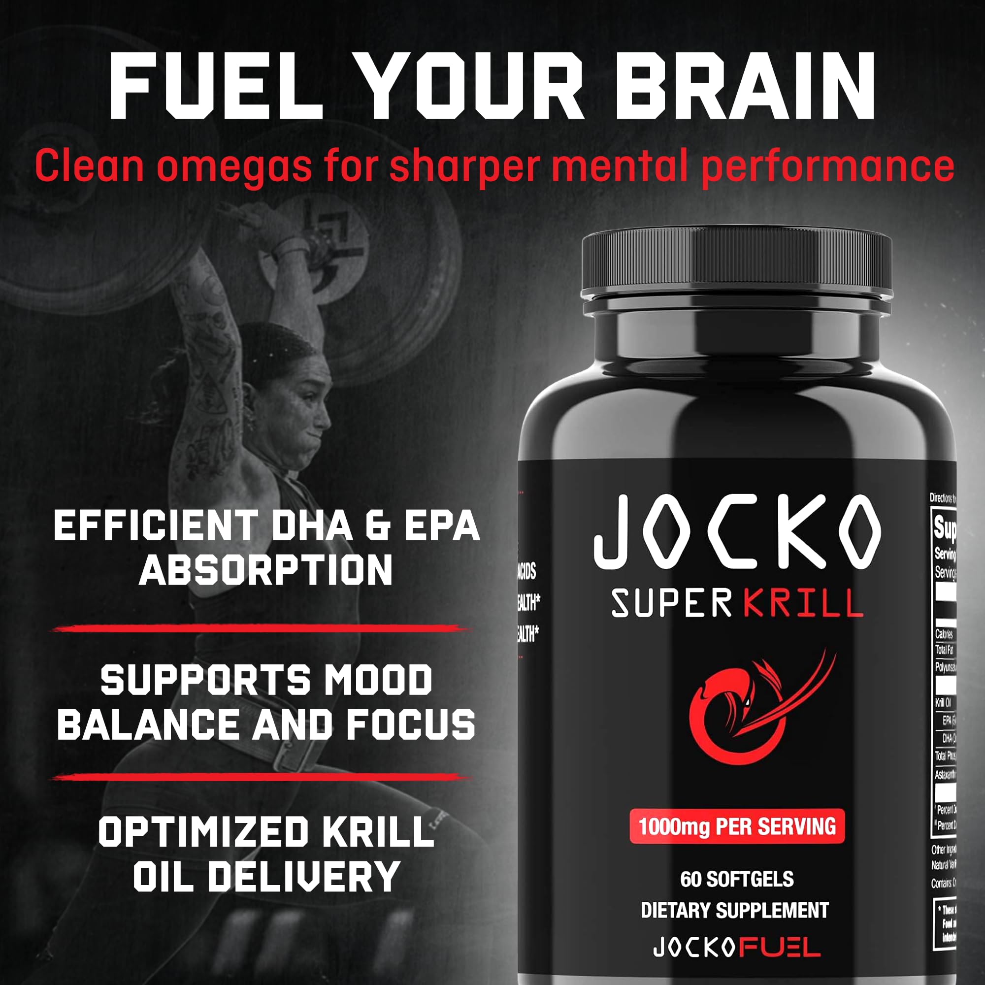 Jocko Fuel softgel close-up highlighting smooth texture for easy swallowing