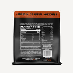 Jocko Fuel open tub with a scoop, showing convenient single serving access