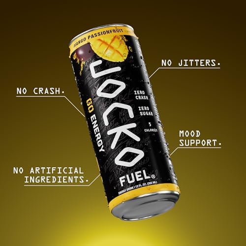 Jocko GO in gym setting, Mango Passionfruit for focused workout energy