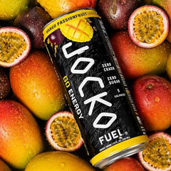 Jocko GO can in hand for scale, convenient 12 oz portable energy