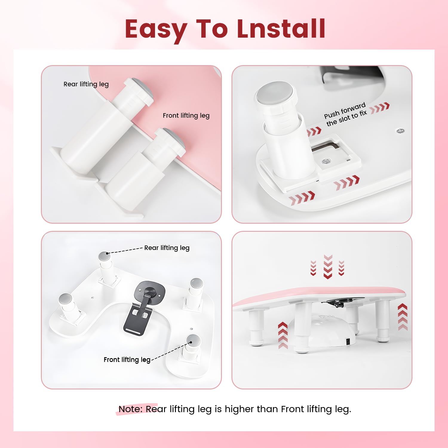 JODSONE anti-slip base and feet for stable manicure work on salon tables