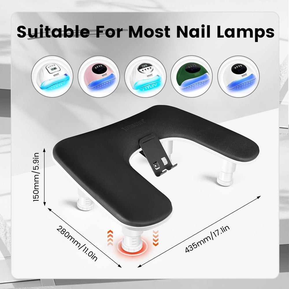JODSONE base detail with anti-slip pad providing stability during manicures
