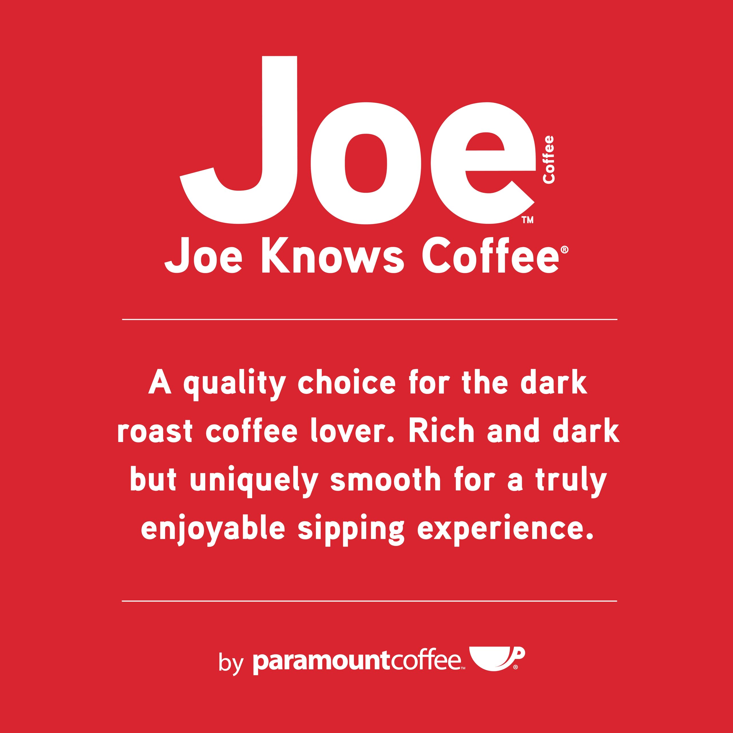 Joe Knows Coffee poured cup in a kitchen scene highlighting rich dark roast and inviting aroma