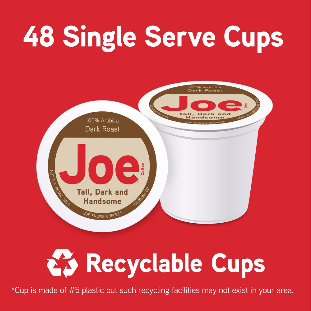 Joe Knows Coffee pods lined up ready to brew illustrating convenience and consistent flavor