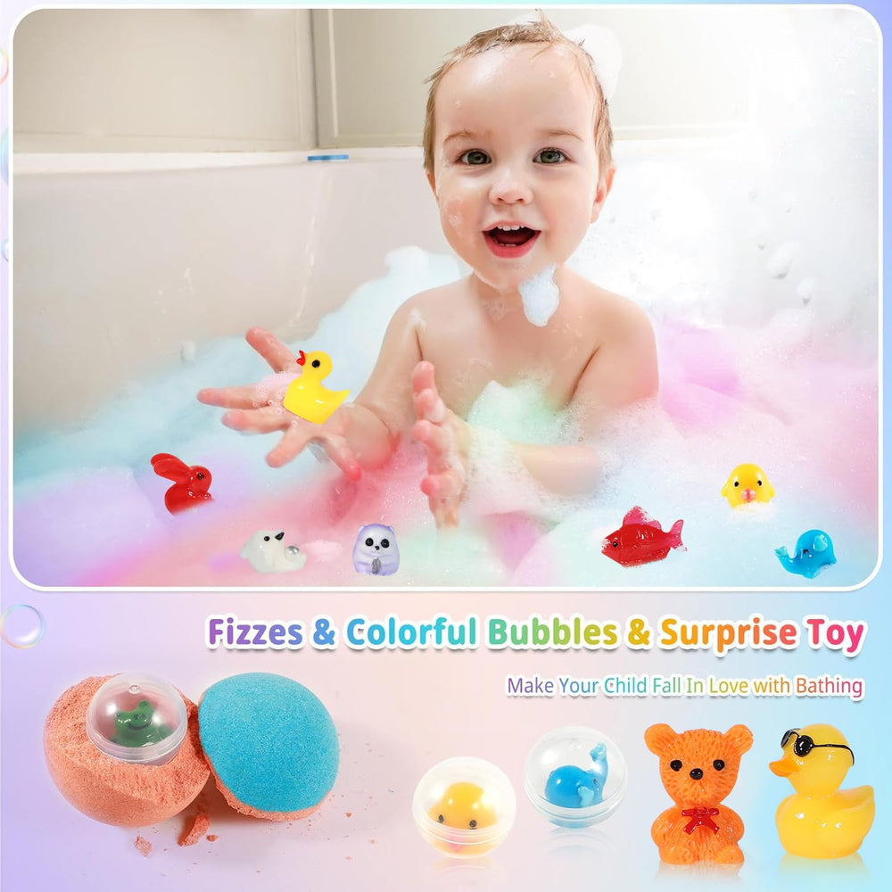 JOFEI toy reveal floating in bathtub water, demonstrates fun surprise benefit
