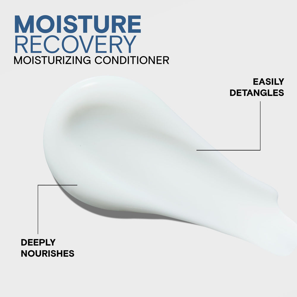 Joico conditioner applied to long hair in shower, helps detangle and soften