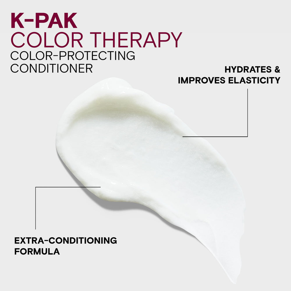 Joico conditioner applied to color-treated hair in a salon setting