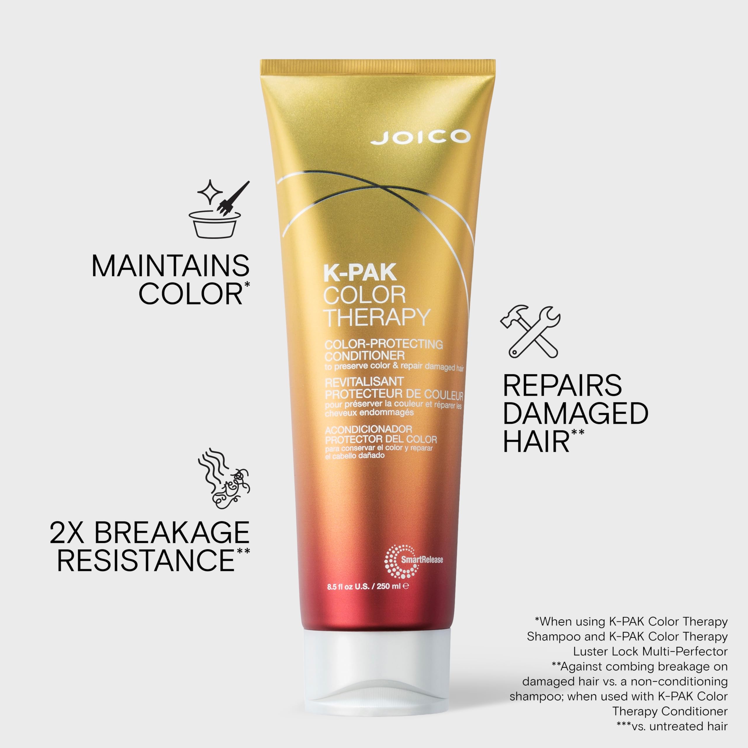 Joico creamy conditioner texture close-up showing silky consistency