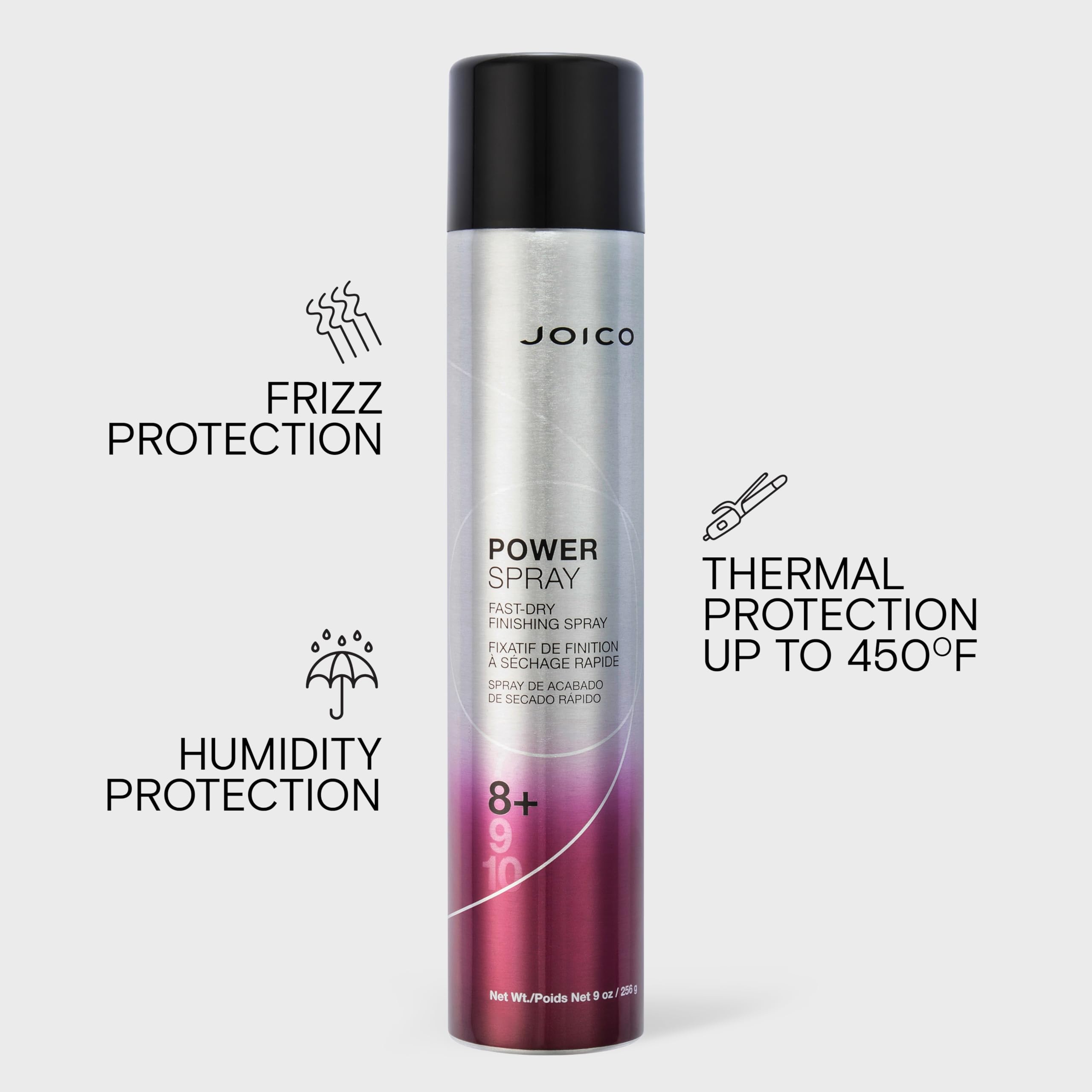 Joico fine mist close-up demonstrating fast-dry texture and lightweight benefit