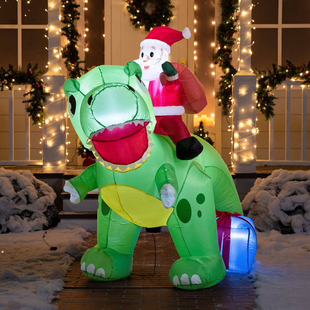 Joiedomi nighttime yard setting creating bright holiday ambiance