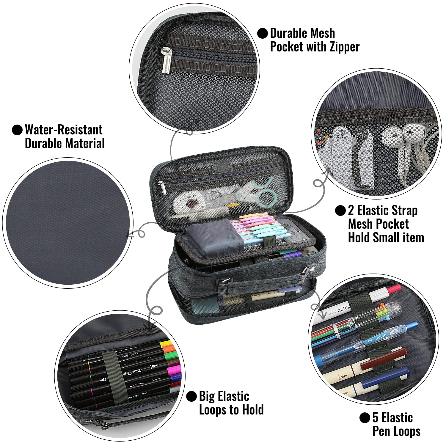 JOINPRO smooth double zipper and reinforced handle for easy carry