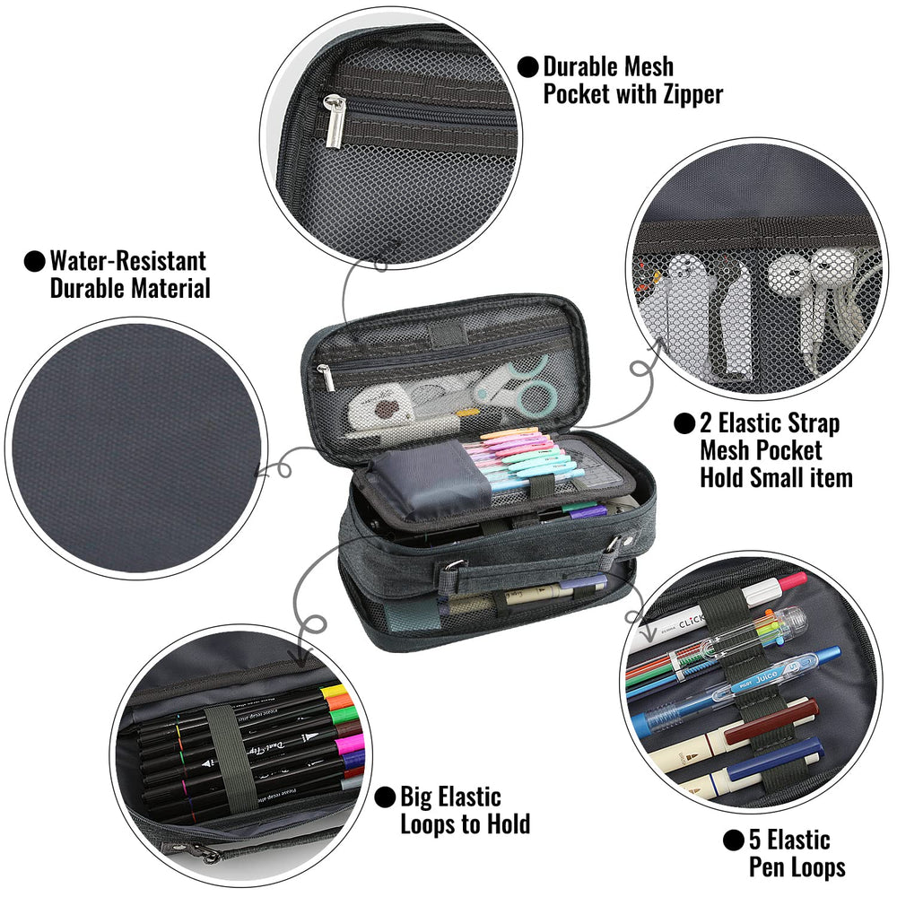 JOINPRO smooth double zipper and reinforced handle for easy carry