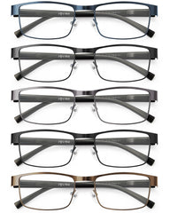 JOLISU front view metal frames showing slim half‑frame and modern style benefit