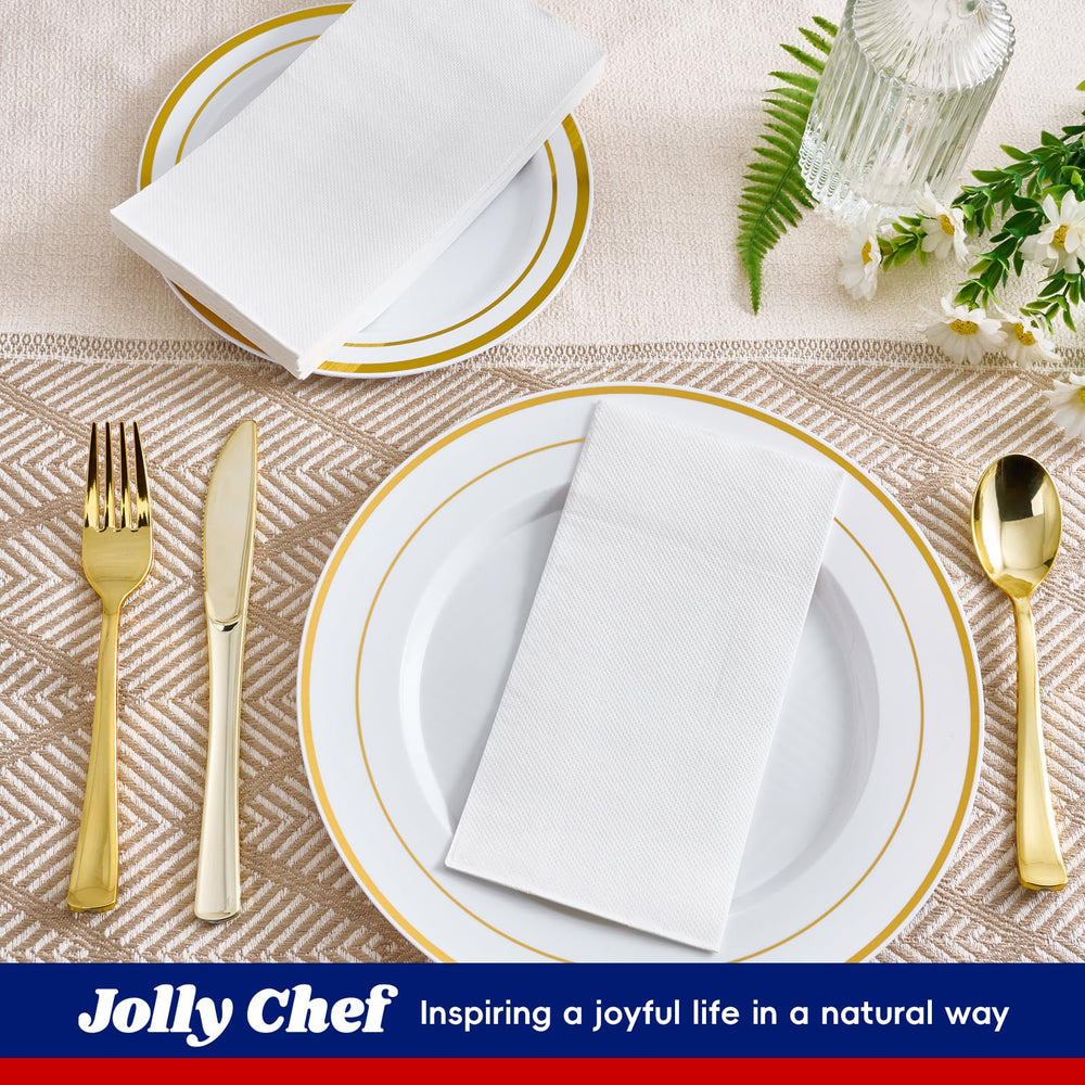JOLLY CHEF used as a bathroom hand towel showing quick cleanup convenience
