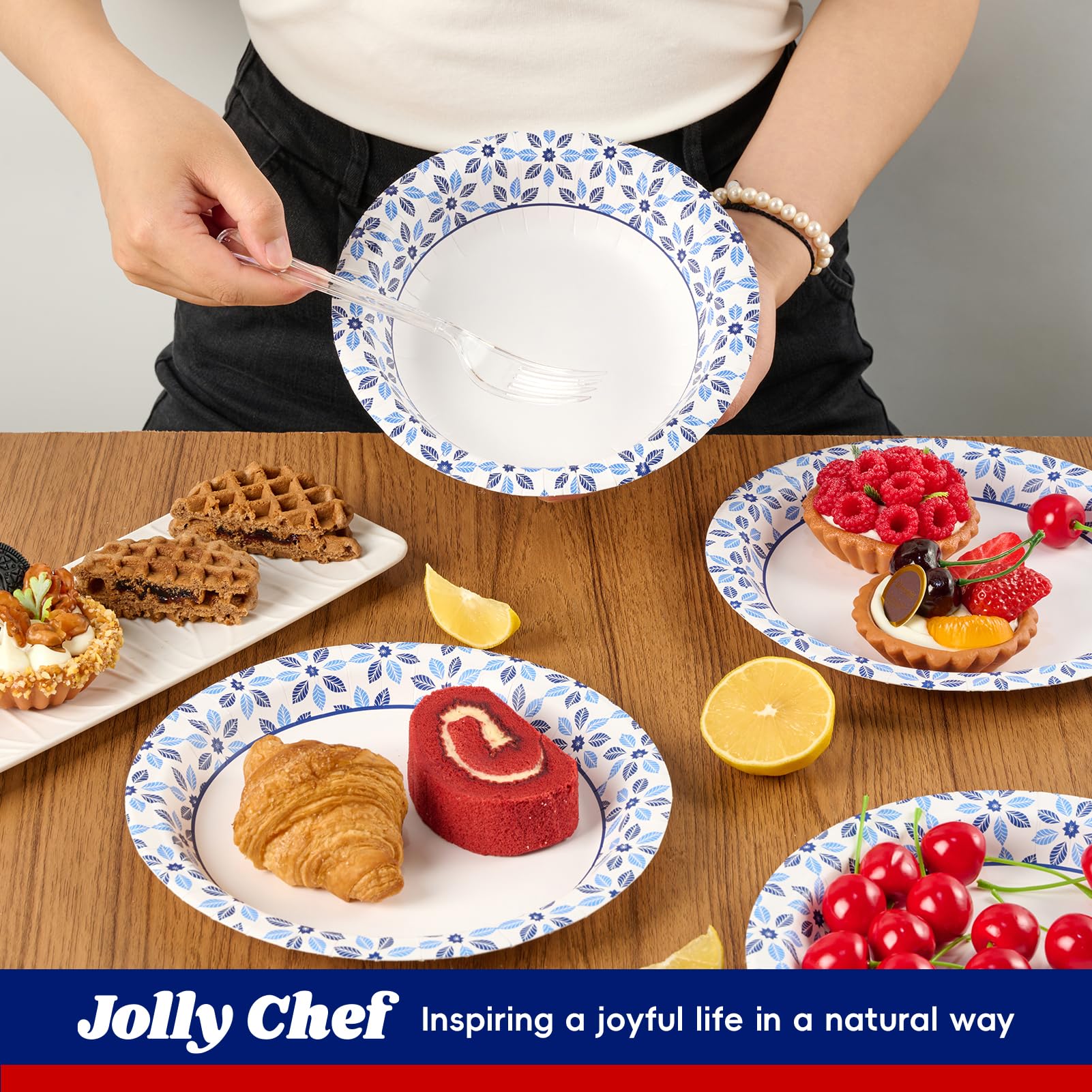 JOLLY CHEF bowl on picnic table showing portability and outdoor readiness