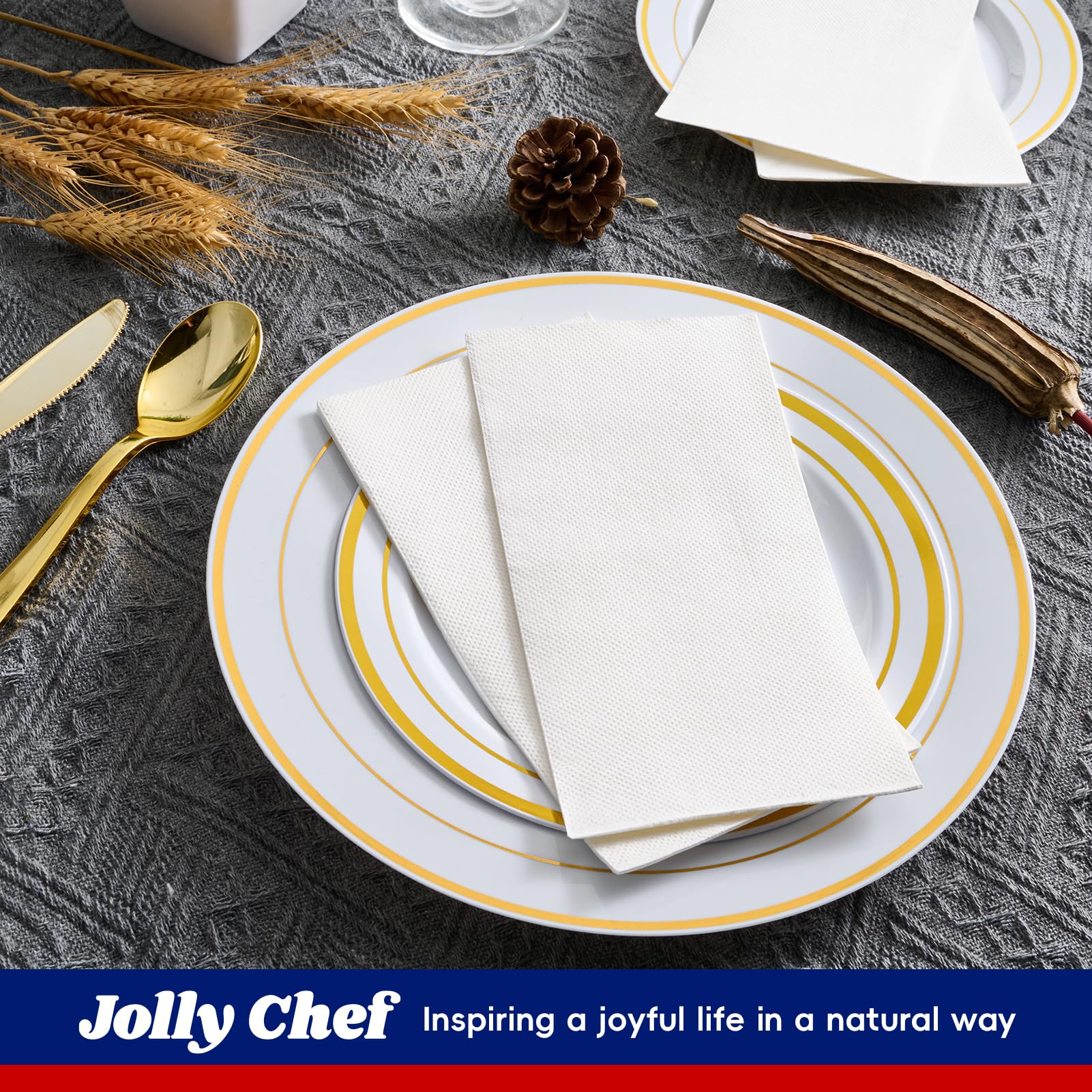 JOLLY CHEF close-up of 2-ply texture highlighting softness and absorbency