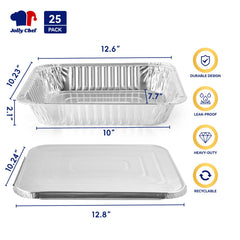 JOLLY CHEF close-up of reinforced rim, durable edge prevents bending