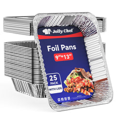JOLLY CHEF front pack showing 25 pans and lids, clear value and convenience