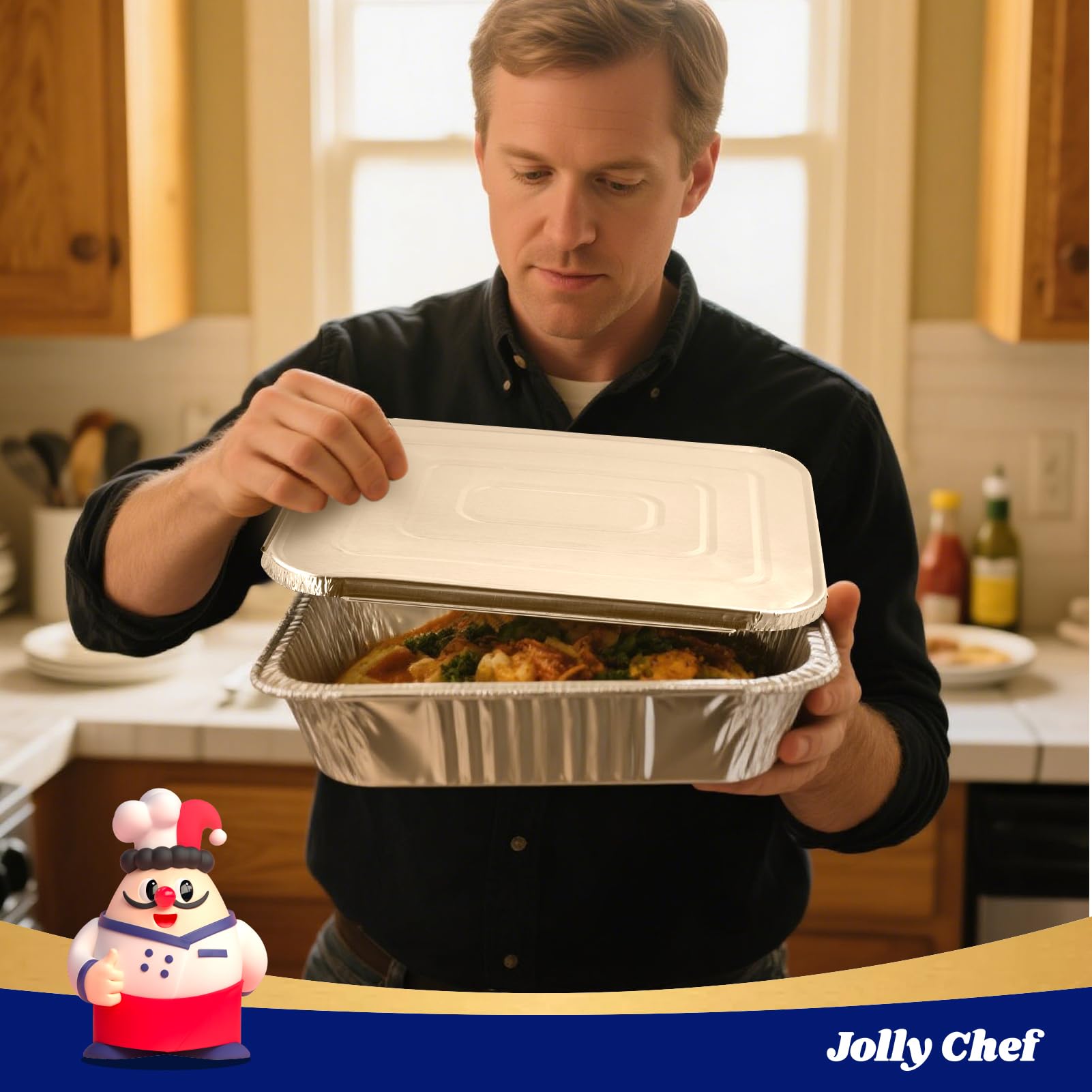 JOLLY CHEF pan inside oven, oven-safe for home baking