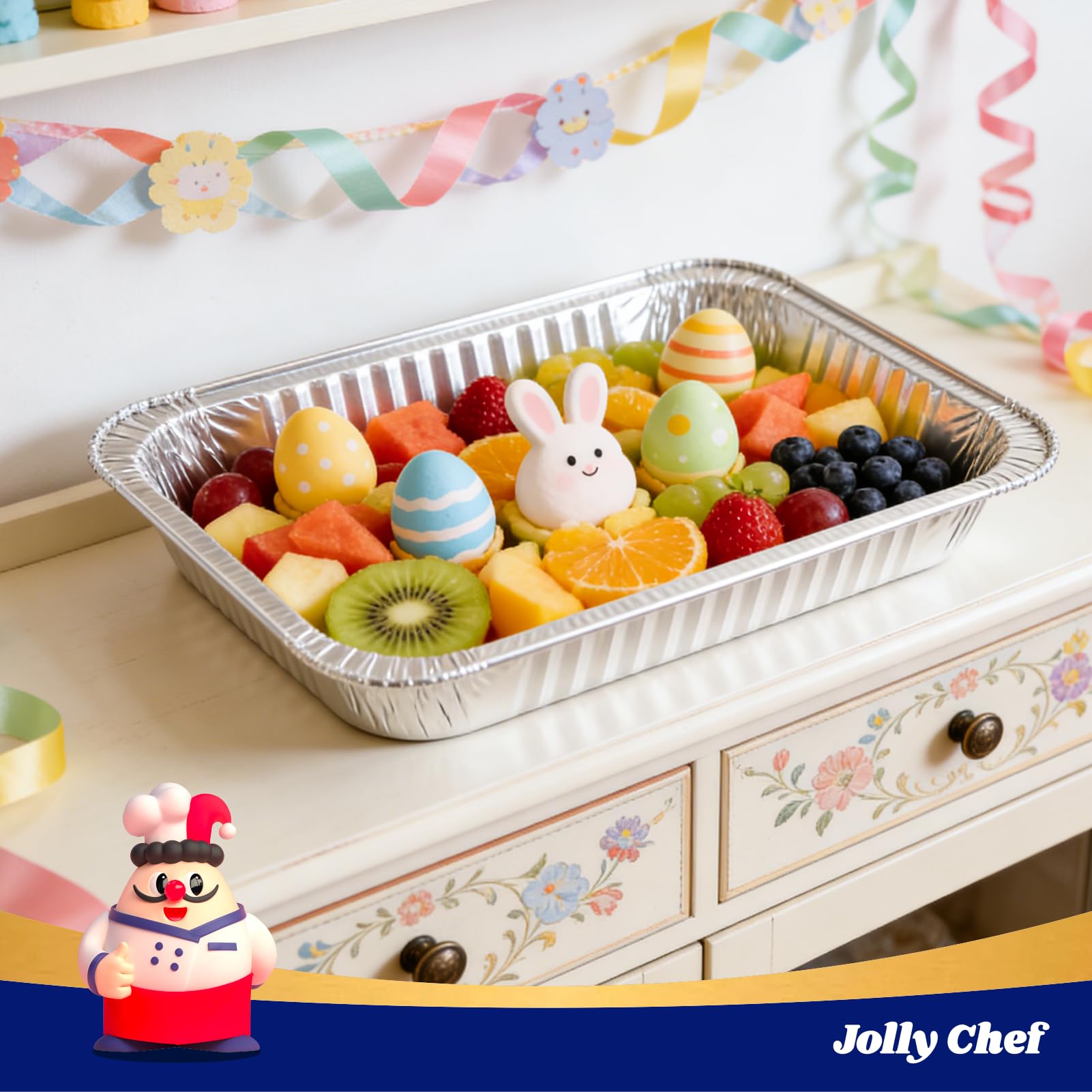 JOLLY CHEF pan filled with lasagna, ideal for baking and serving