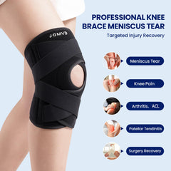 JOMVD close-up of C-shaped patella gel pad centering the kneecap
