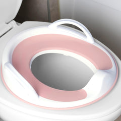 Jool Baby front view of pink potty seat showing comfortable shape and fit