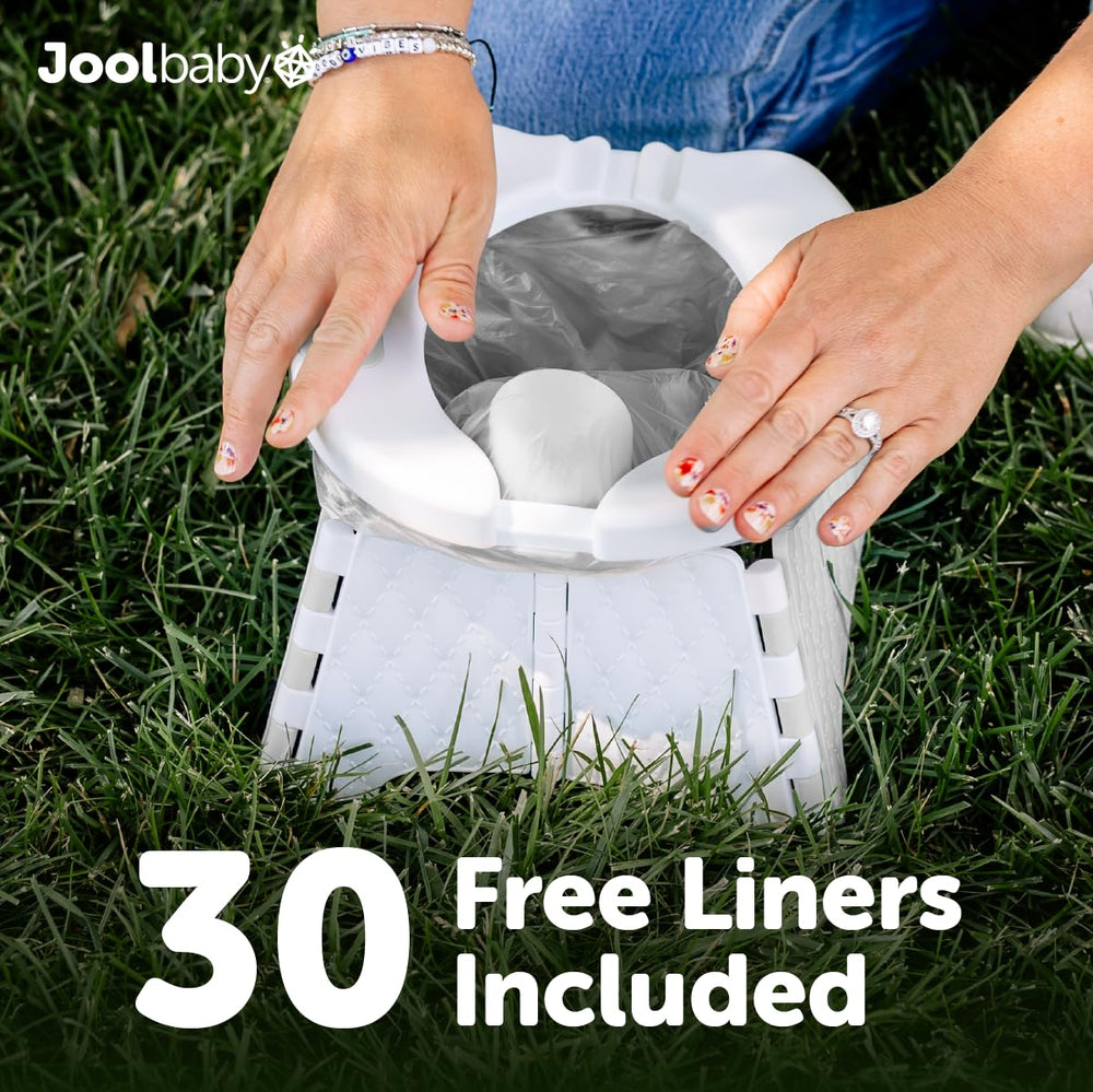 Jool Baby display of 30 liners and carry bag for ready-to-go convenience