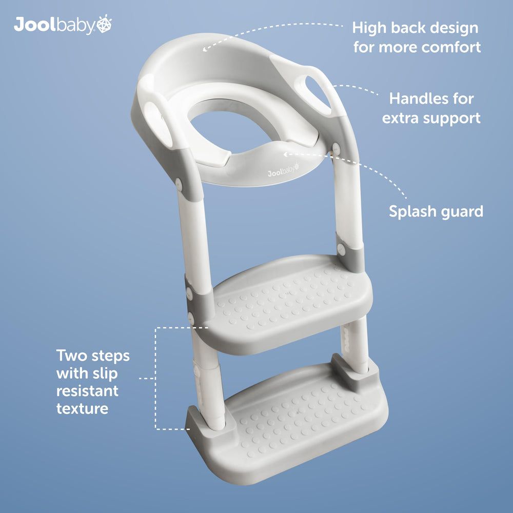 Jool Baby ladder in use with child climbing confidently using handles