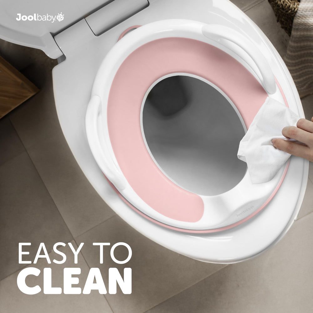 Jool Baby storage hook mounted on wall for compact, hygienic storage