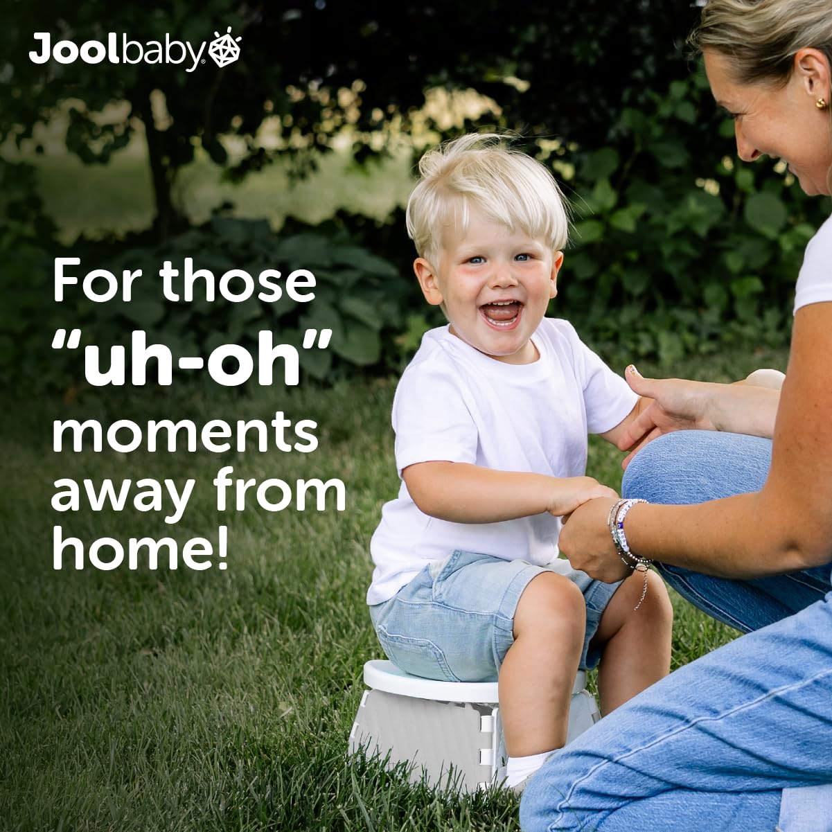 Jool Baby travel bag with folded potty inside for protected transport