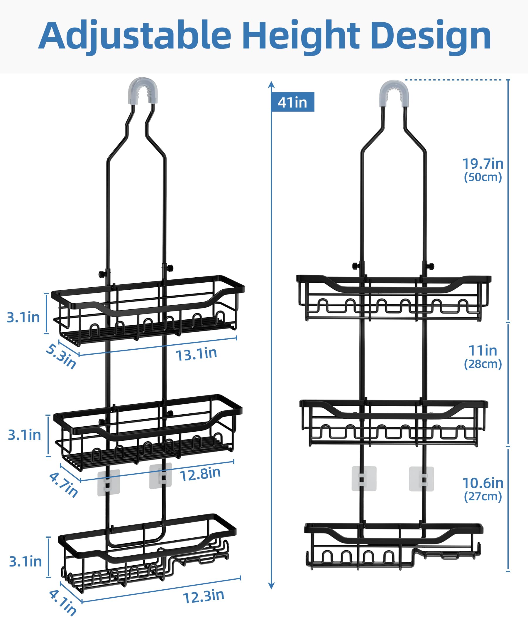 Joqixon close-up of adjustable pole demonstrating height flexibility and secure fit