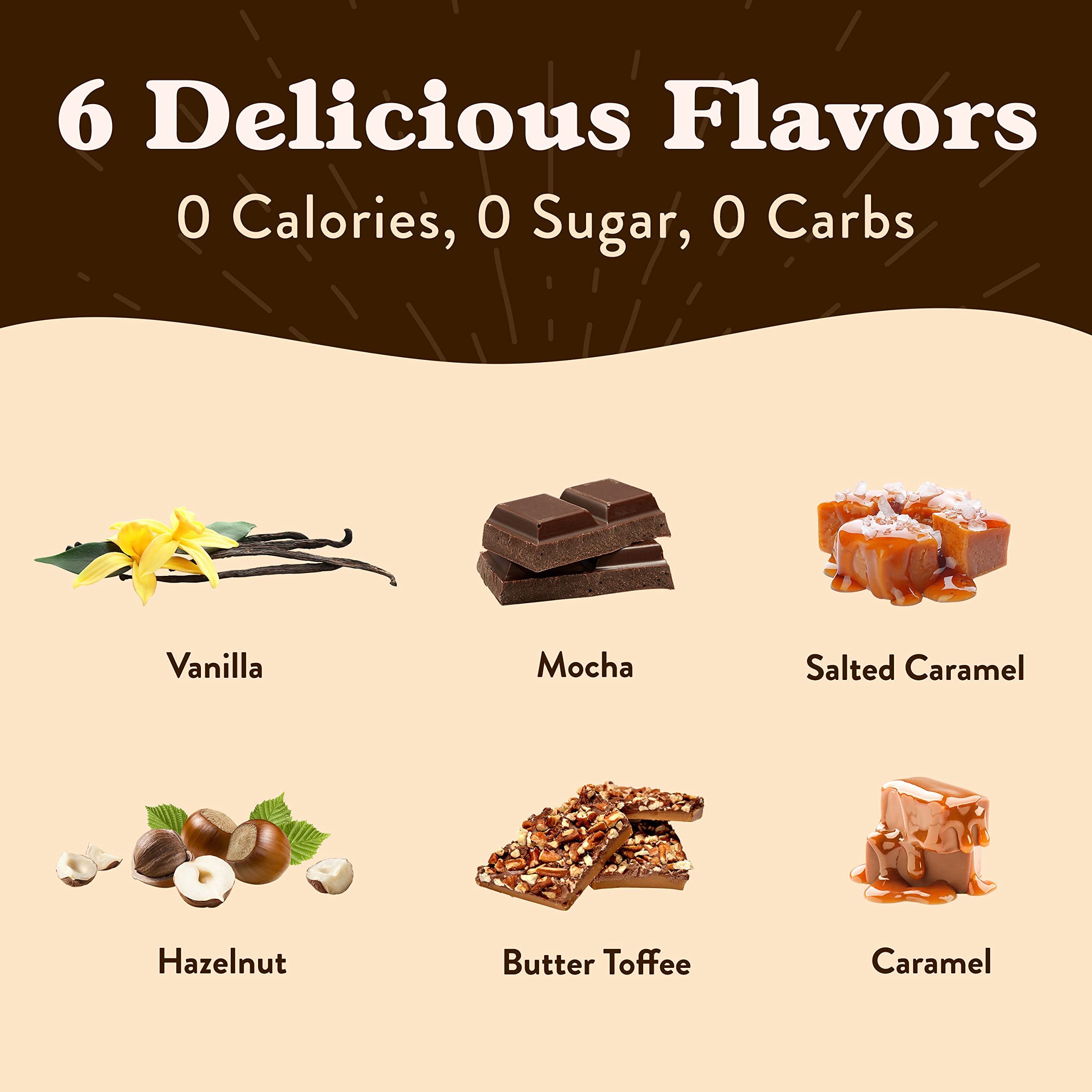 Jordan's Skinny Mixes drizzled on dessert, adds zero-calorie sweet flavor