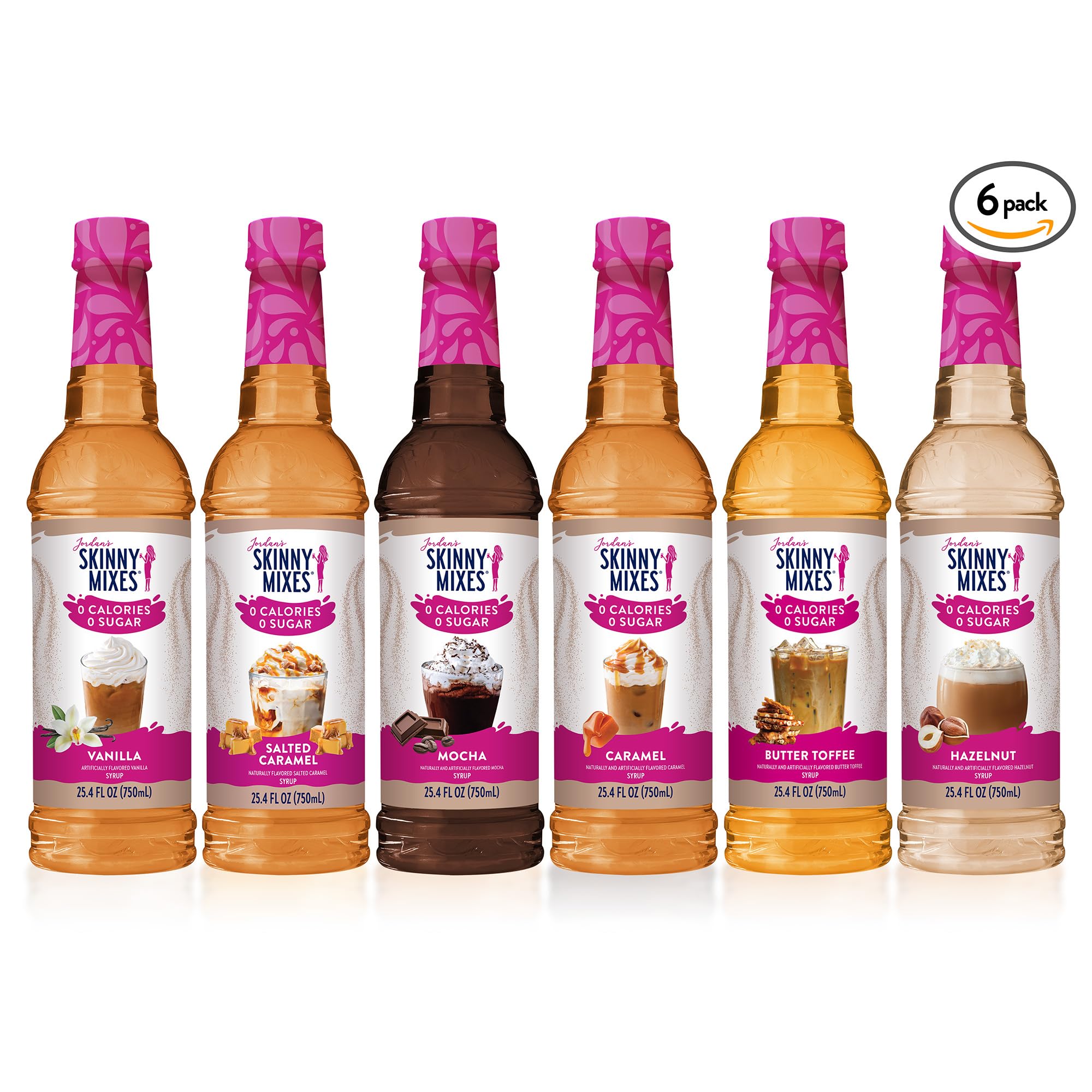 Jordan's Skinny Mixes vanilla latte in use, creates café flavor at home