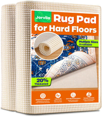 Jorvila front view of 8x10 rug pad showing full coverage and stable placement