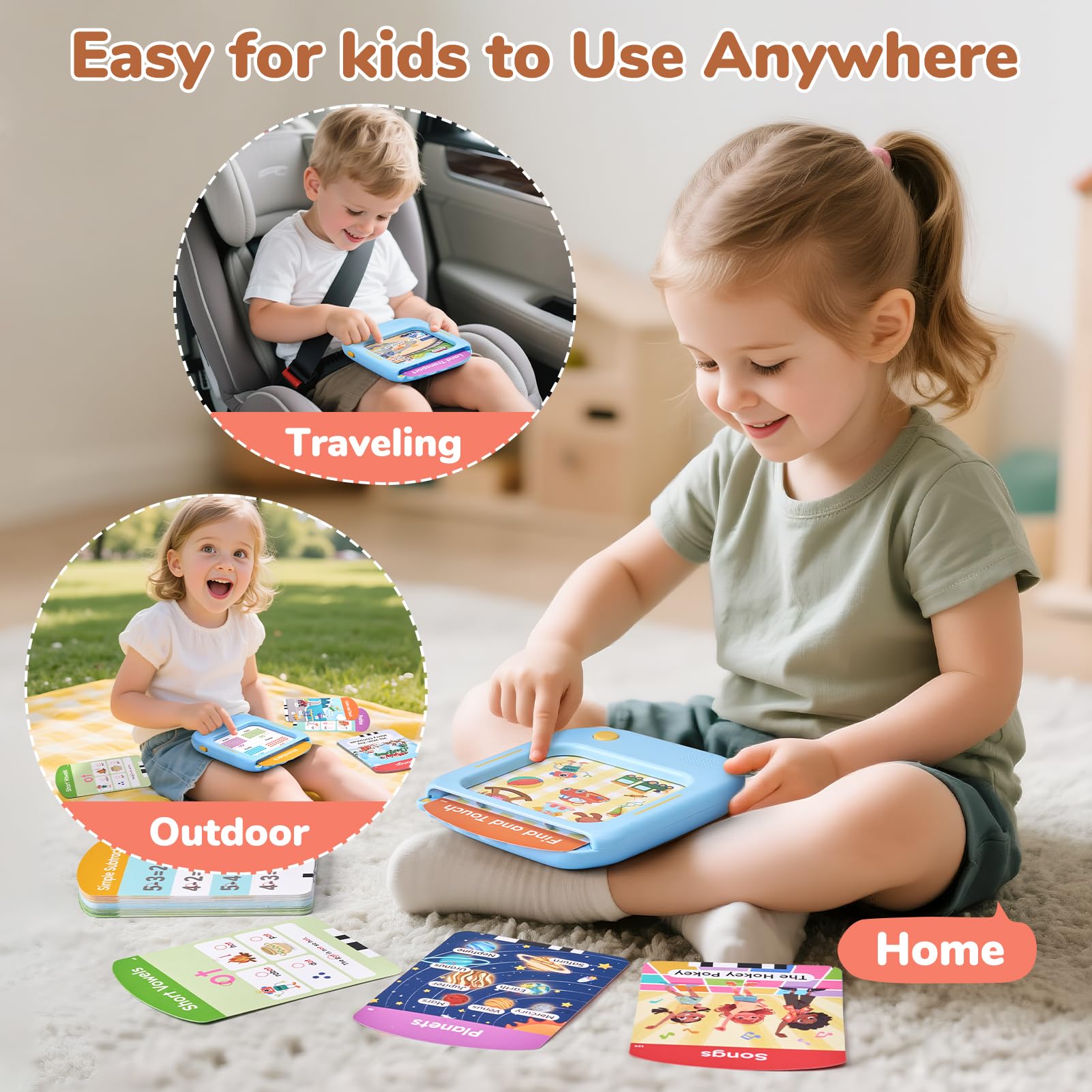 JoyCat label and control buttons, highlights simple operation and age suitability