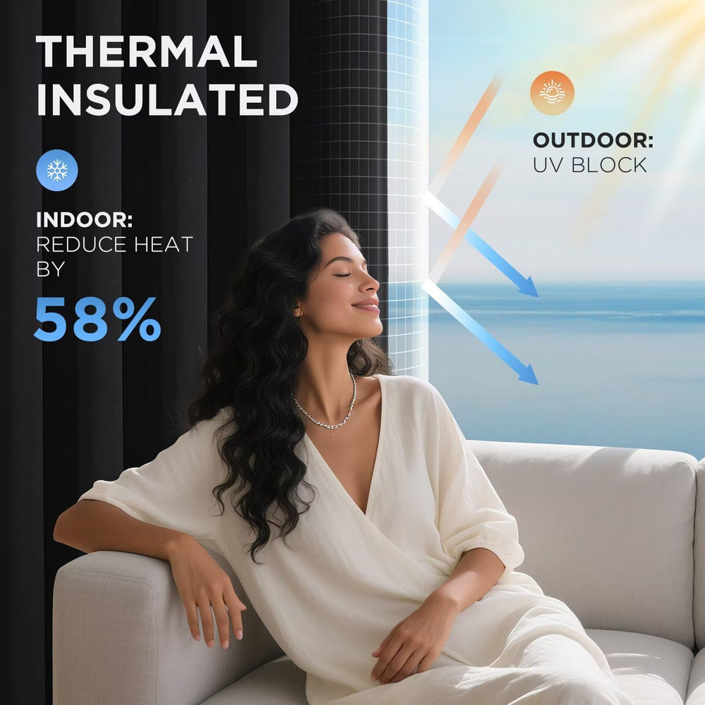 Joydeco smooth folds demonstrating wrinkle-free, easy-care fabric