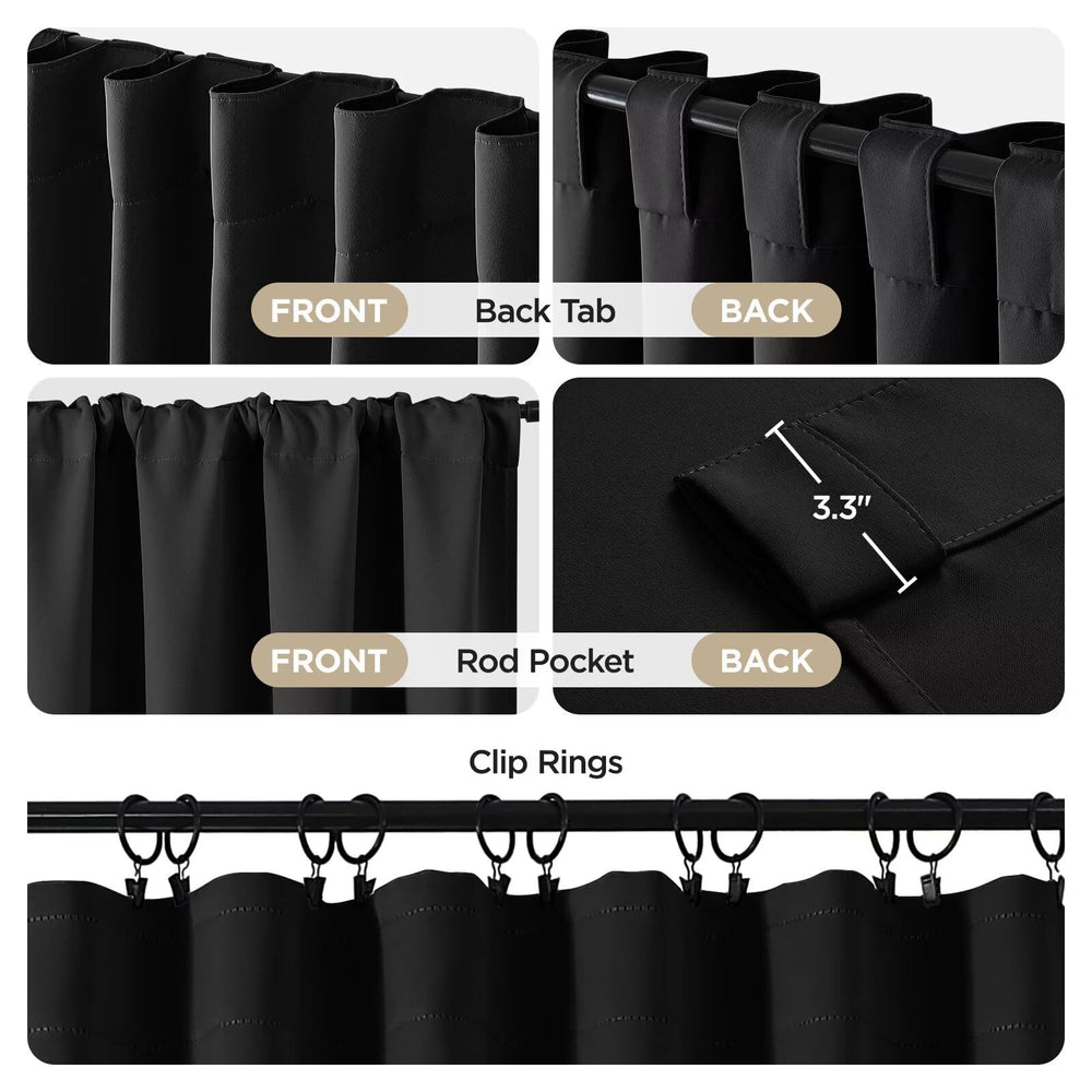 Joydeco rod pocket detail for classic hanging and neat gathers