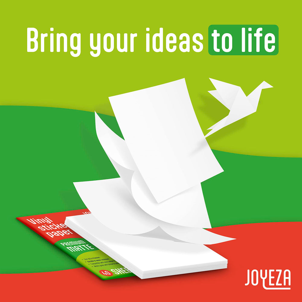 JOYEZA sealed sticker outdoors showing increased water resistance