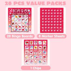 JOYIN bingo chips and marker displayed demonstrating quick turn-key gameplay