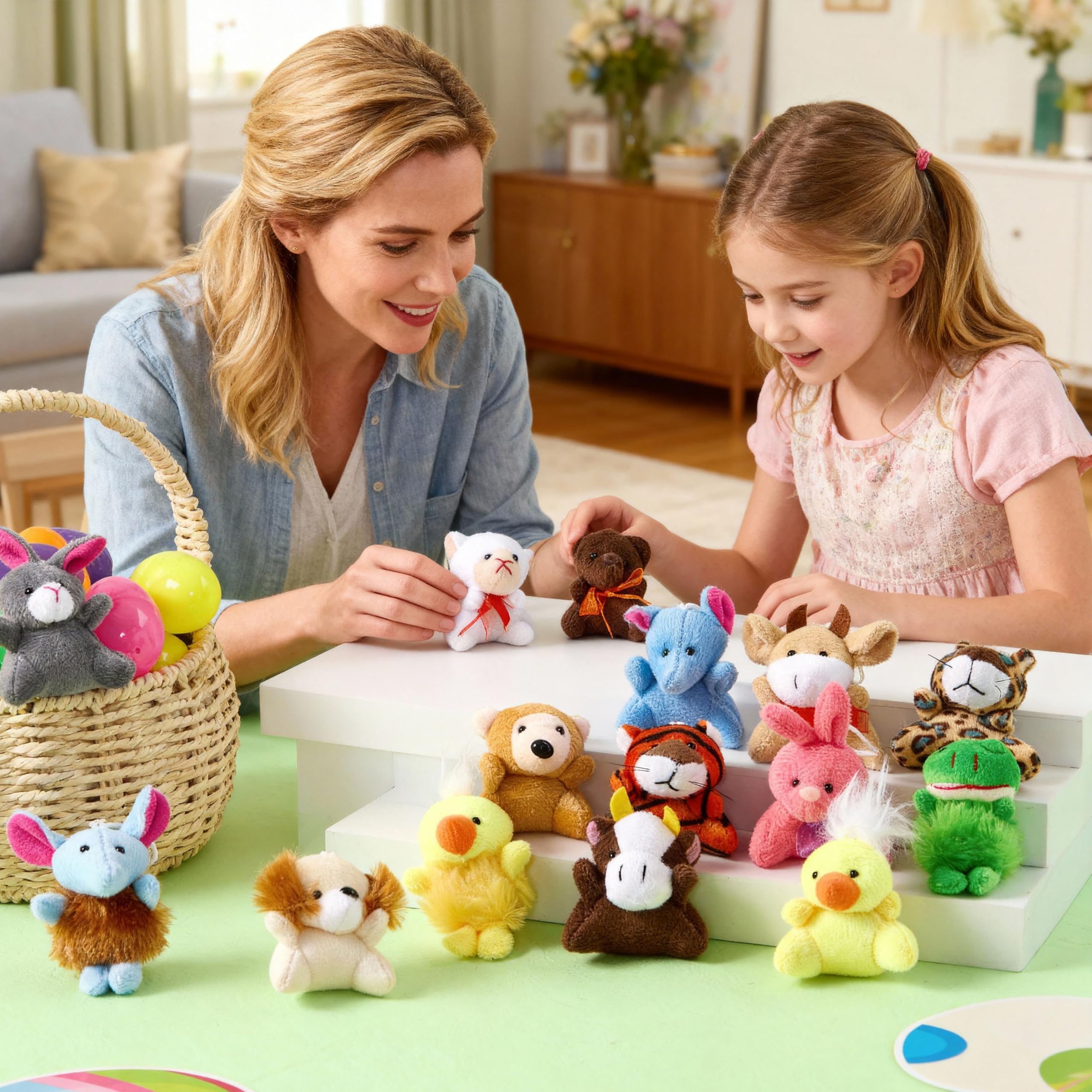 JOYIN child holding plush showing playful use and smile