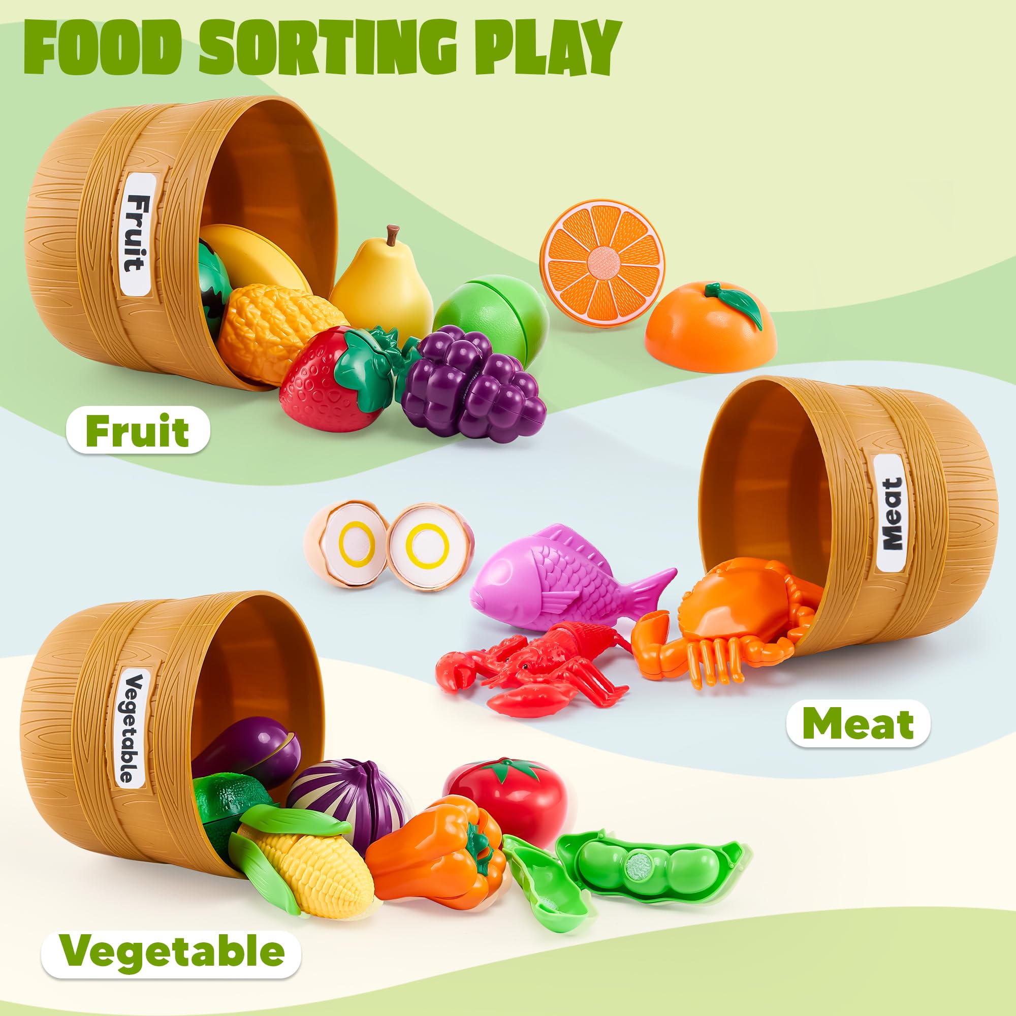 JOYIN five color-coded baskets arranged for sorting and easy teaching