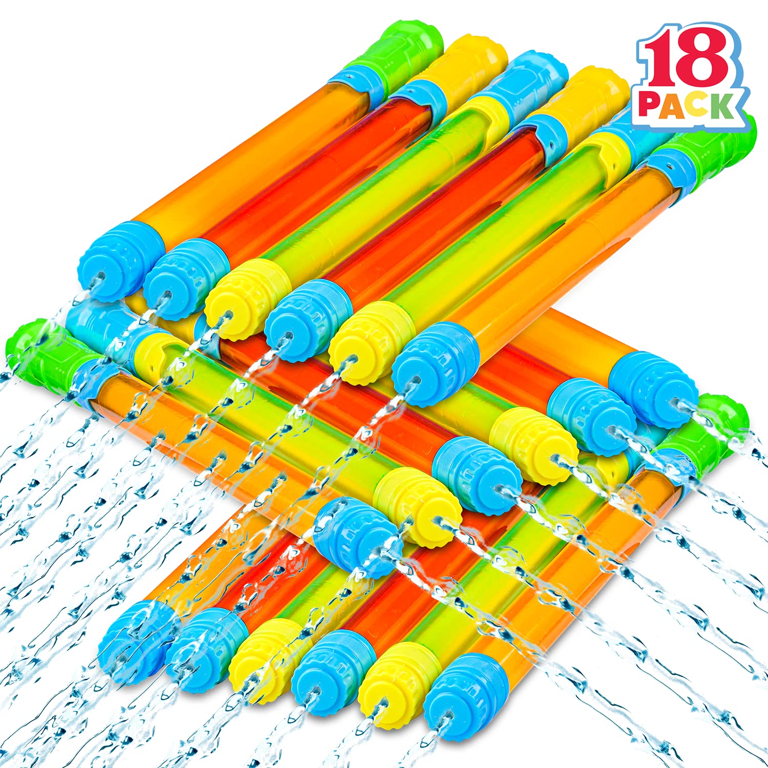 JOYIN front view of 18-pack showing quantity and colors benefits group play