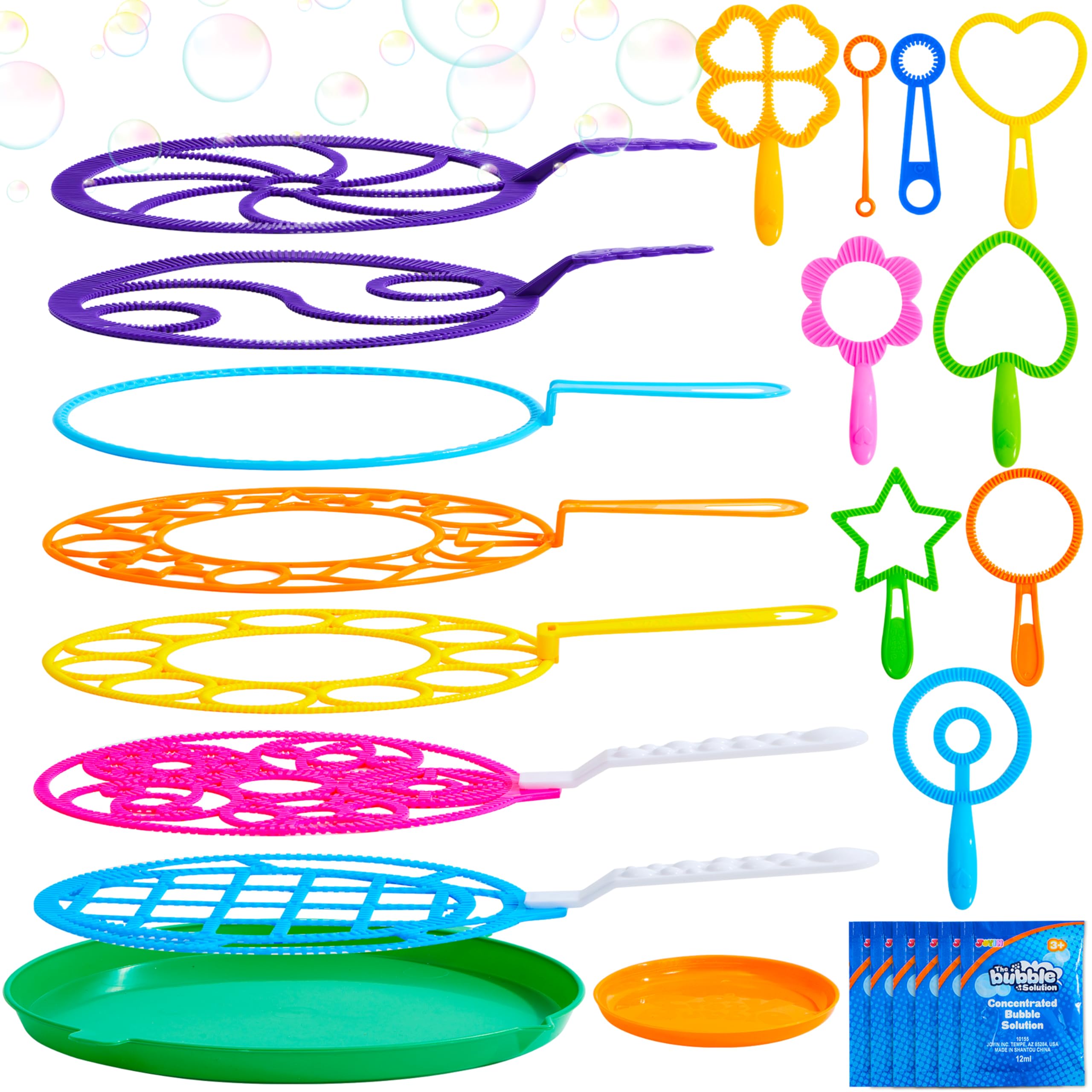 JOYIN front packaging showing full 18-piece bubble set and value