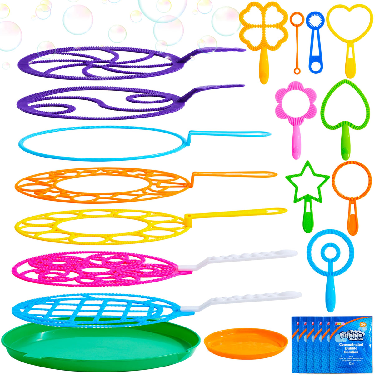 JOYIN front packaging showing full 18-piece bubble set and value