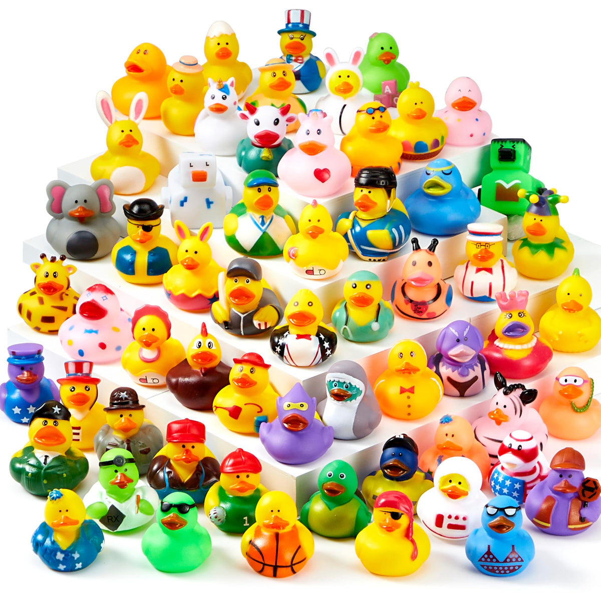 JOYIN front packaging showing 30-piece duck set and easy-carry bag for convenience
