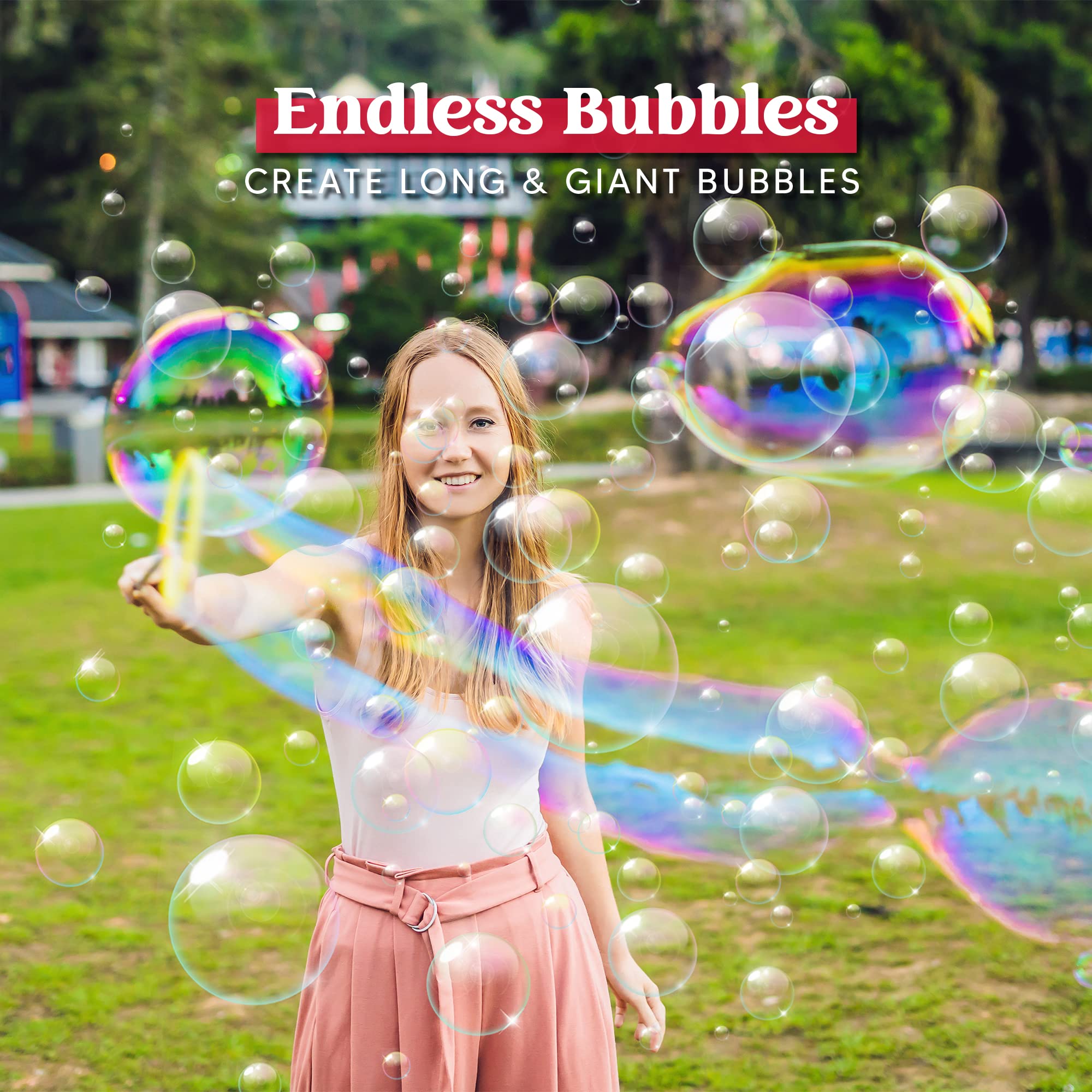 JOYIN beach party scene with colorful bubbles enhancing atmosphere
